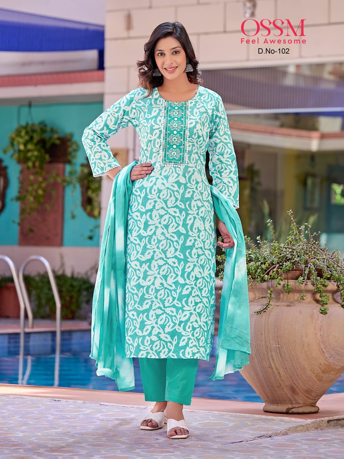 Batik By Ossm Premium Cotton Batik Printed Kurti With Bottom Dupatta Wholesale Shop In Surat